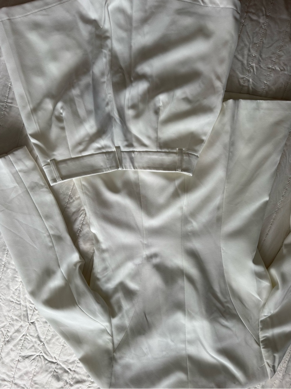 Boohoo White Pearl-Embellished Blazer and Shorts Set - Picture 6 of 6